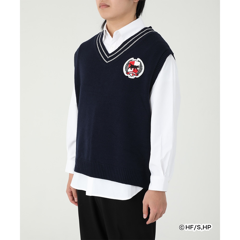 AjunCL[!!v×ZOZOTOWN SHIRTSKNIT VEST SET 