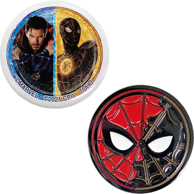 スパイダーマン　ノー・ウェイ・ホーム　カンバッジ＆ピンズセット