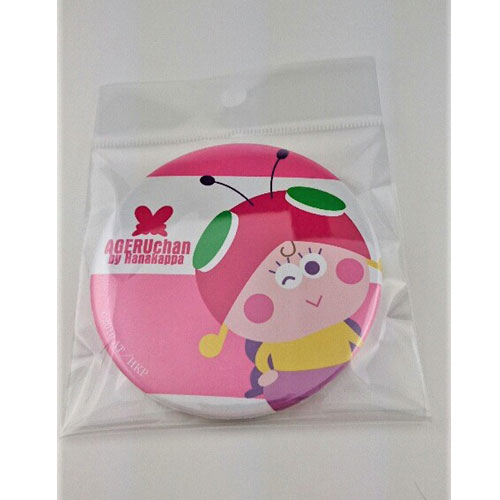 はなかっぱ　AGERUCHAN缶バッチ（ピンク）