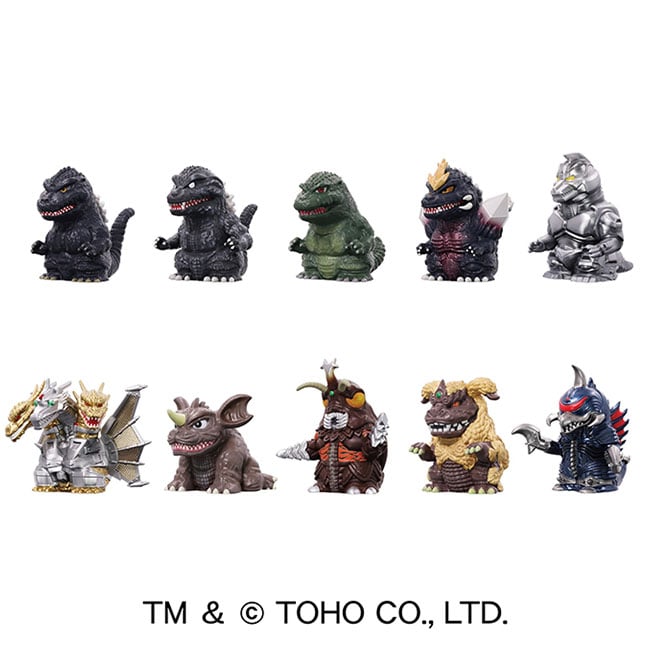 ゴジラ ソフビパペットマスコット3<単品ランダム>