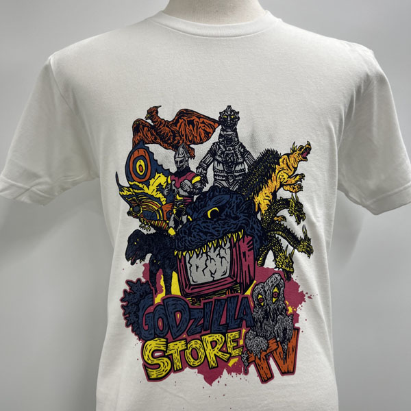 ゴジラ・ストアTV Tシャツ ホワイト サイズXXL