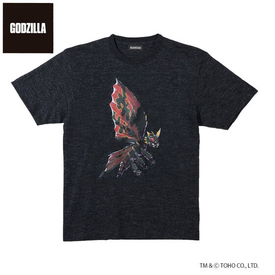 ゴジラVSモスラ デフォルメアートTシャツ バトラ柄