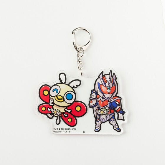 仮面ライダーガッチャード×ちびゴジラの逆襲 アクリルキーホルダー(全5種)仮面ライダーマジェード&ちびモスラ