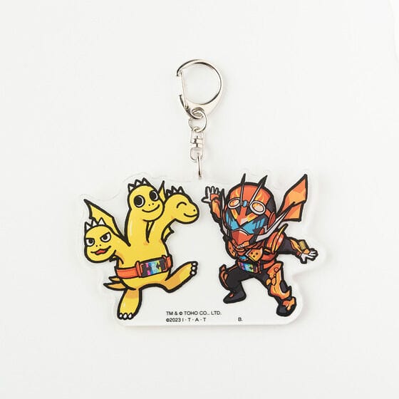 仮面ライダーガッチャード×ちびゴジラの逆襲 アクリルキーホルダー(全5種)仮面ライダーガッチャードデイブレイク&ちびギドラ
