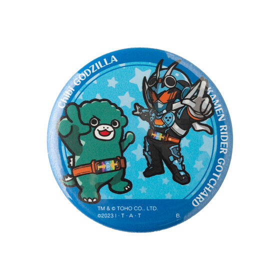 仮面ライダーガッチャード×ちびゴジラの逆襲 缶バッジ(全5種)仮面ライダーガッチャード&ちびゴジラ