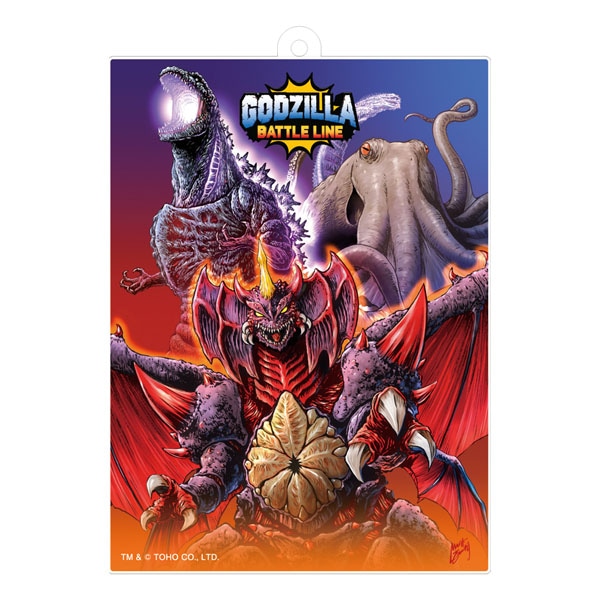 ゴジラ バトルライン　一周年記念イラストアクリルキーホルダー