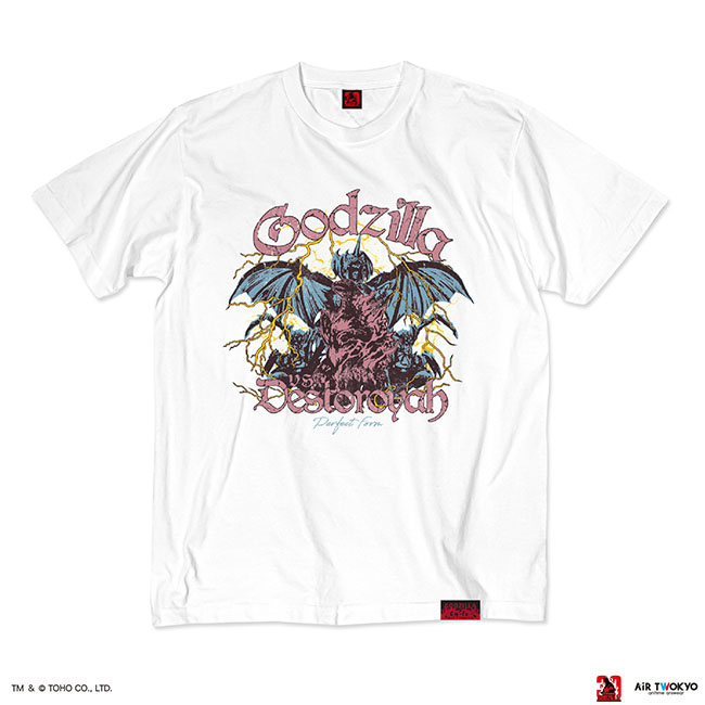 『ゴジラVSデストロイア』30周年　シーンイラストTシャツ 6（ゴジラ＆デストロイア）