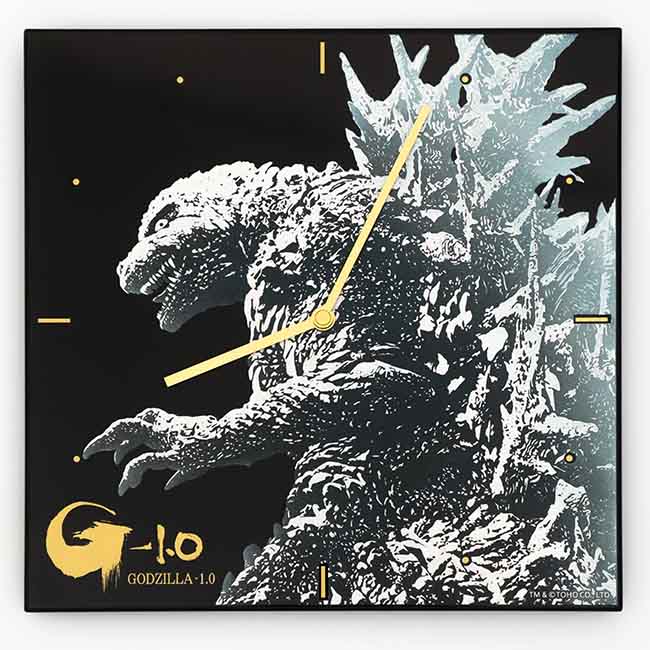 蒔絵掛け時計　ゴジラ（2023）