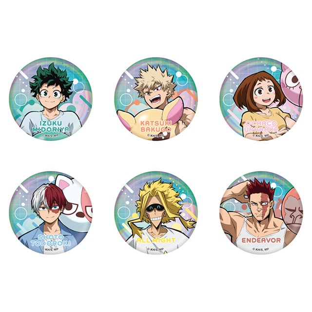 僕のヒーローアカデミア トレーディング缶バッジ アニマルビーチボールVer. 【全6種】 ランダム1個
