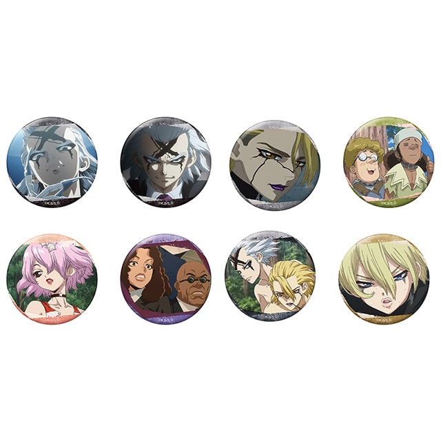 Dr.STONE トレーディング場面写グリッター缶バッジ ~闇の科学王国Ver.~【全8種】 ランダム1個