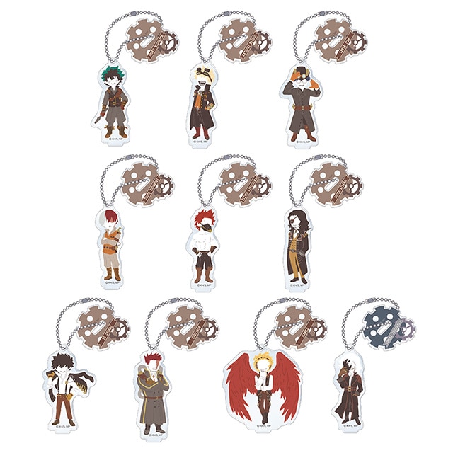 僕のヒーローアカデミア ゆるパレット トレーディングスタンド付アクリルキーホルダー スチームパンクVer. 【全10種】 ランダム1個