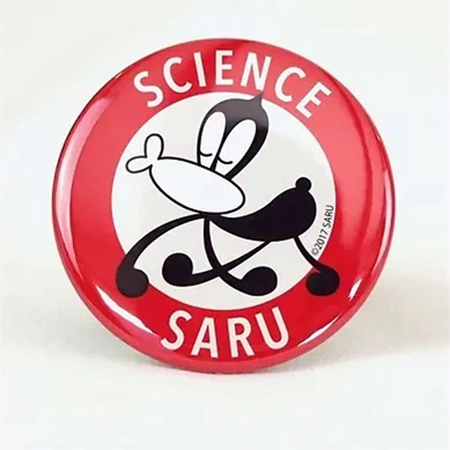 サイエンスSARU 缶バッジ(レッド×アイボリー)