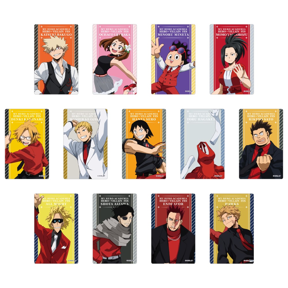 僕のヒーローアカデミア HERO×VILLAIN FES. トレーディングクリアカードB 【全13種】 コンプリートセット