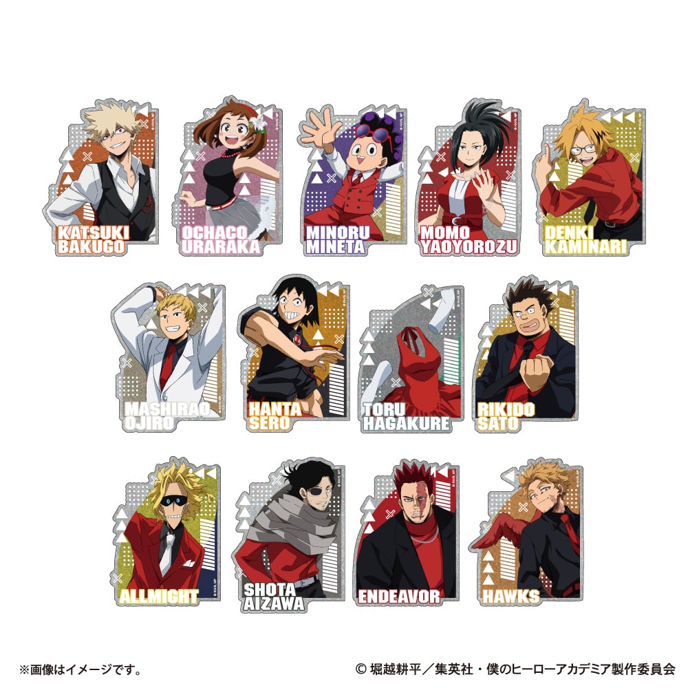 僕のヒーローアカデミア HERO×VILLAIN FES. トレーディングホロステッカーB 【全13種】 コンプリートセット