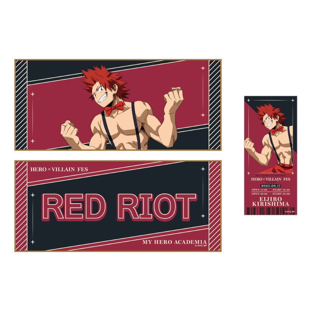 僕のヒーローアカデミア HERO×VILLAIN FES. キャラクタークロス＆チケット風カードセット 切島鋭児郎