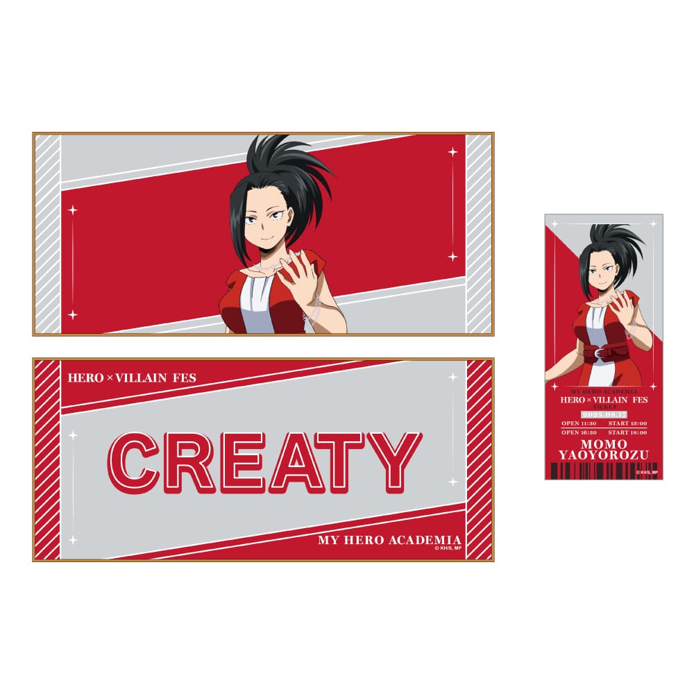 僕のヒーローアカデミア HERO×VILLAIN FES. キャラクタークロス＆チケット風カードセット 八百万 百
