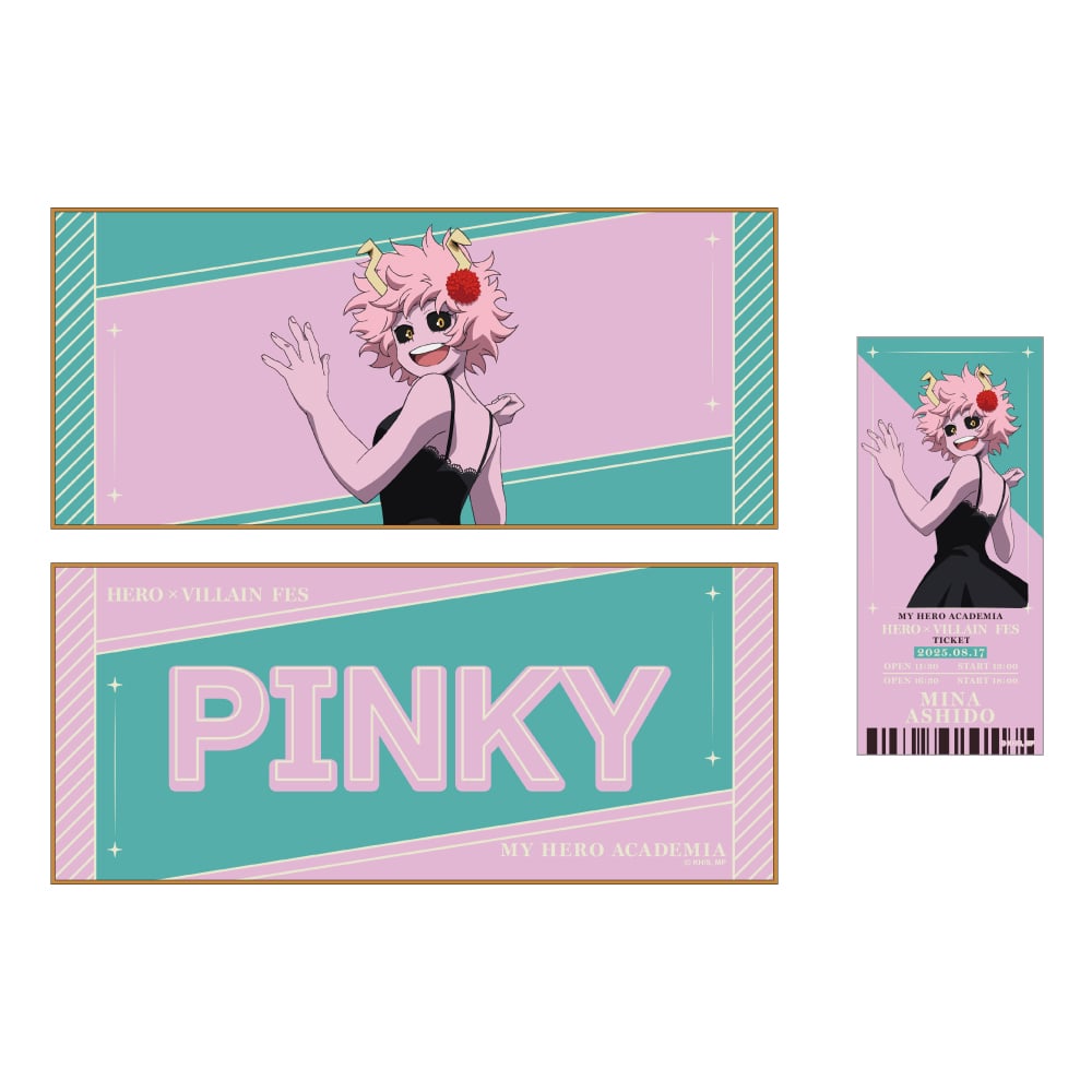 僕のヒーローアカデミア HERO×VILLAIN FES. キャラクタークロス＆チケット風カードセット 芦戸三奈