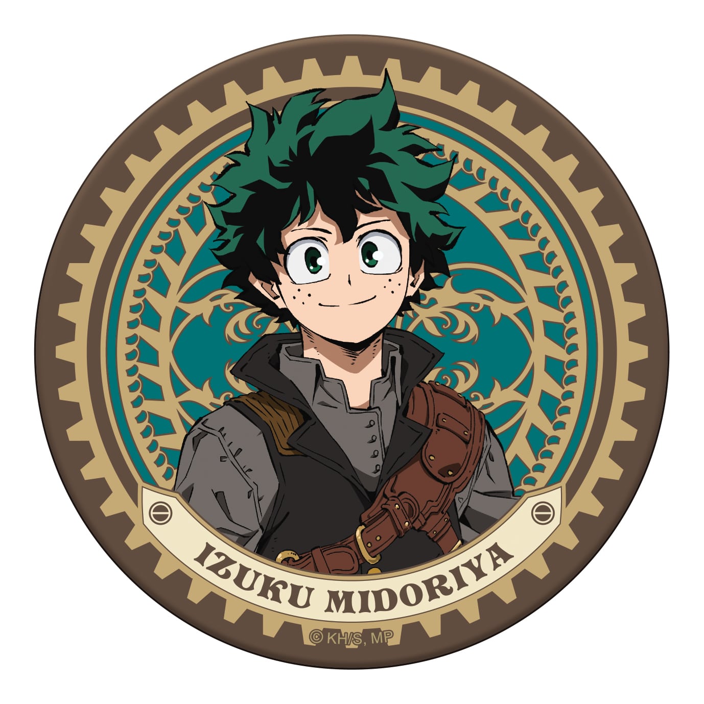 僕のヒーローアカデミア レザーコースター/緑谷出久 スチームパンクVer.