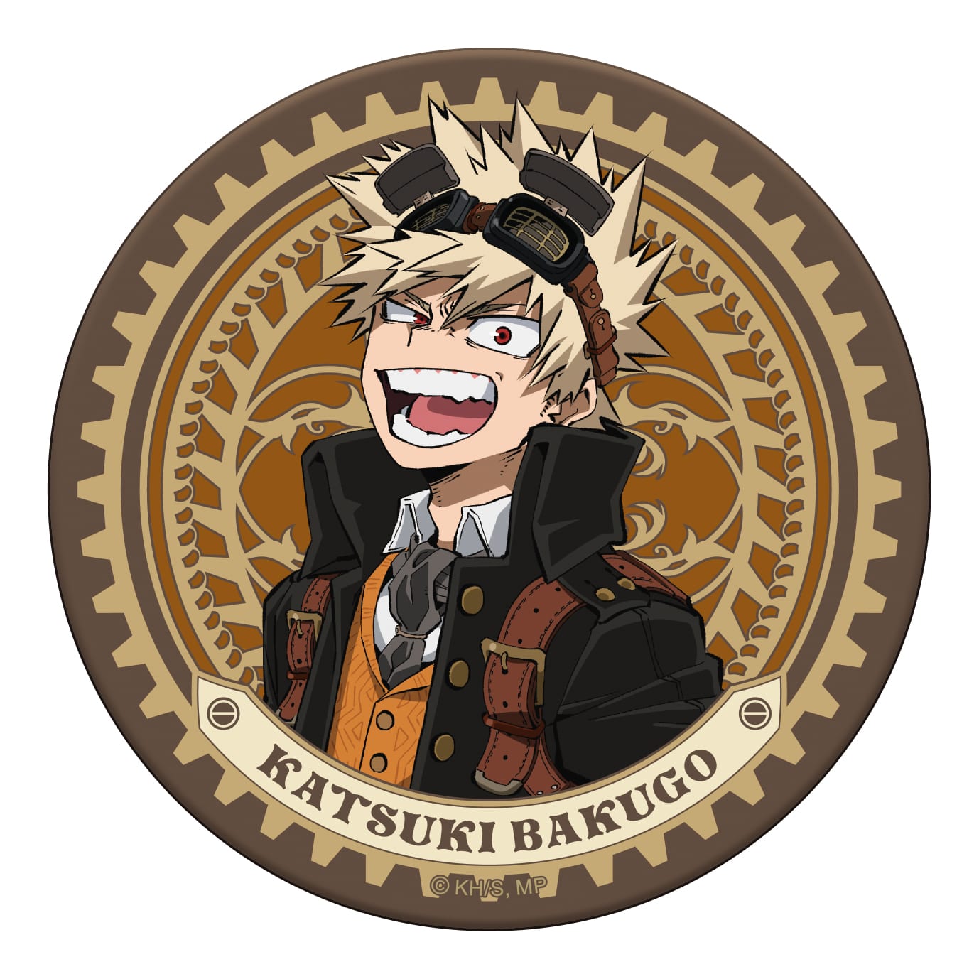 僕のヒーローアカデミア レザーコースター/爆豪勝己 スチームパンクVer.