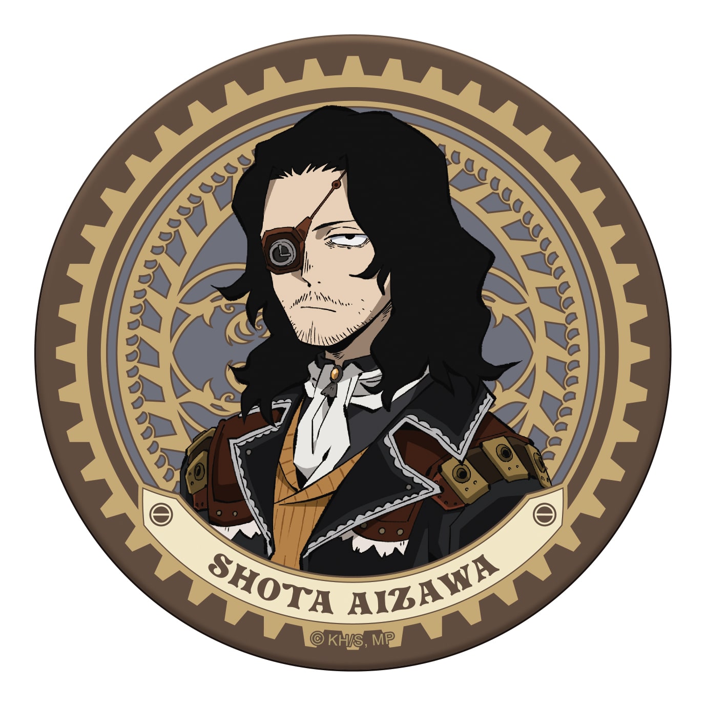 僕のヒーローアカデミア レザーコースター/相澤消太 スチームパンクVer.