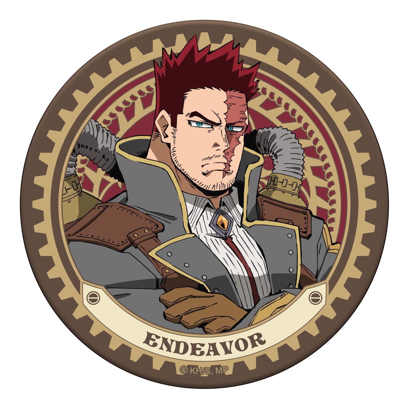 僕のヒーローアカデミア レザーコースター/エンデヴァー スチームパンクVer.