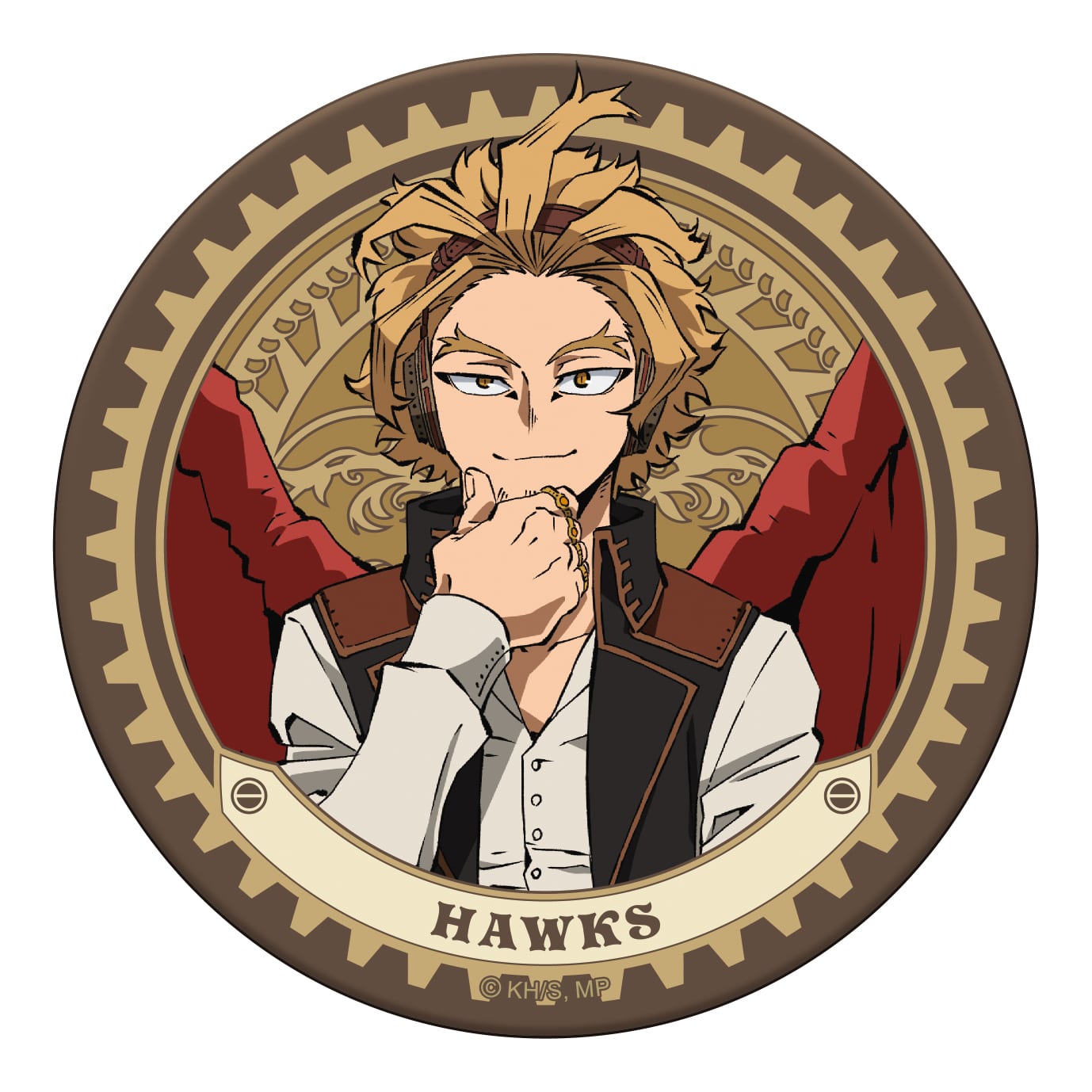 僕のヒーローアカデミア レザーコースター/ホークス スチームパンクVer.