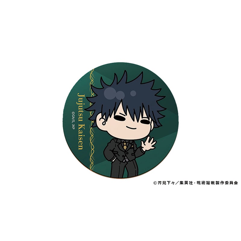 アニメ『呪術廻戦』5周年 レザーコースター 伏黒 恵 mochocho スーツビジュアル