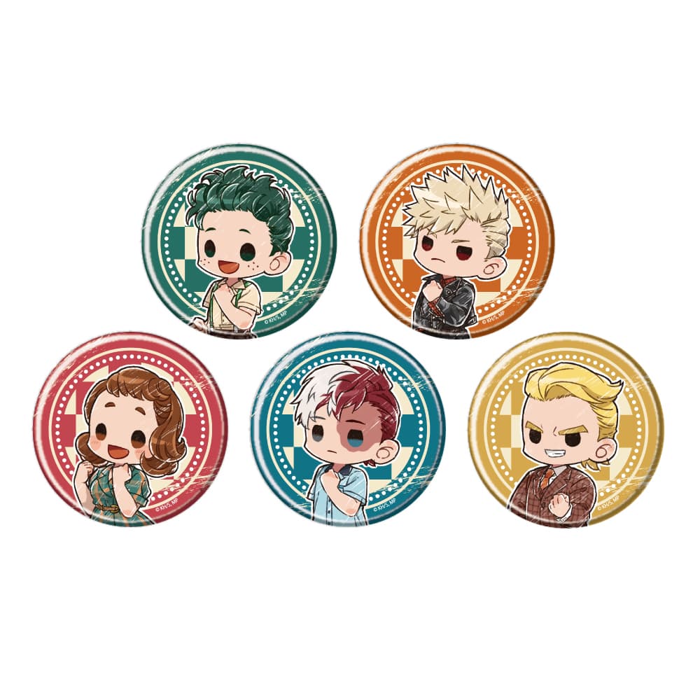 僕のヒーローアカデミア グラフアート トレーディング缶バッジ アメリカンレトロVer. 【全5種】 ランダム1個