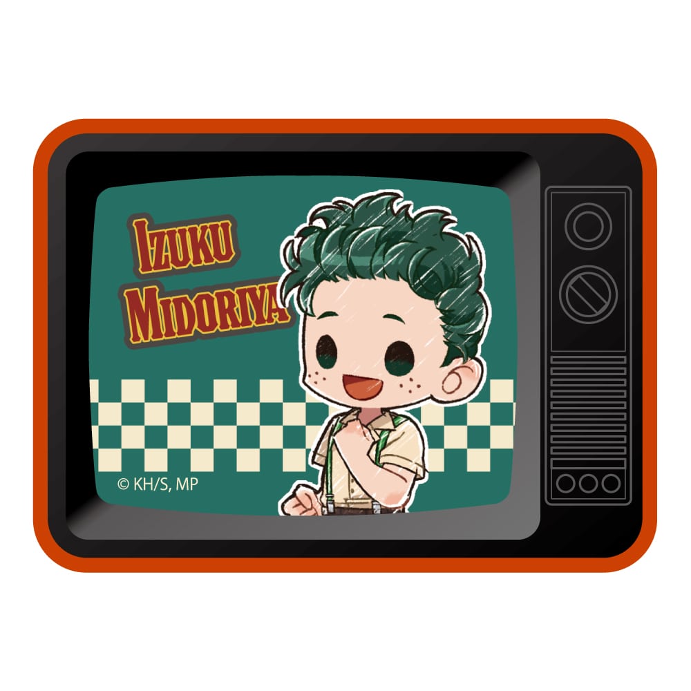 僕のヒーローアカデミア グラフアート TV型マグネット 緑谷出久 アメリカンレトロVer.