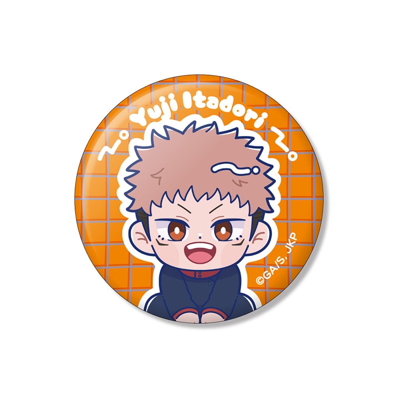 呪術廻戦 みまもりシリーズ 缶バッジ 虎杖悠仁