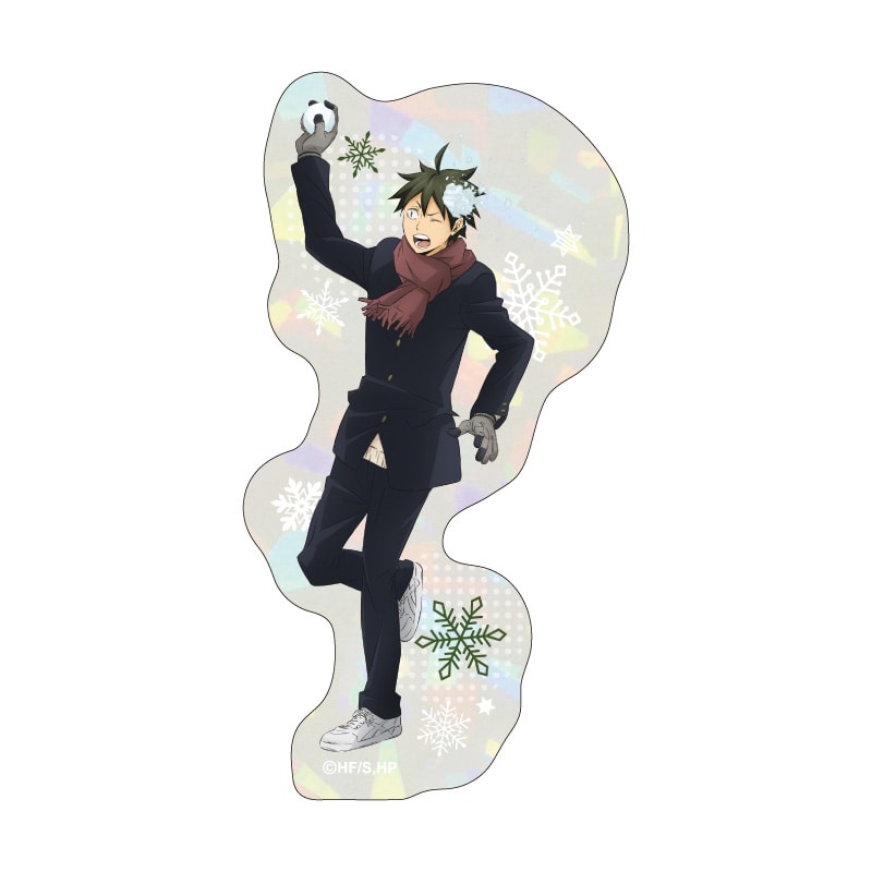 ハイキュー!! ホログラムダイカットステッカー 山口 忠 雪合戦Ver.