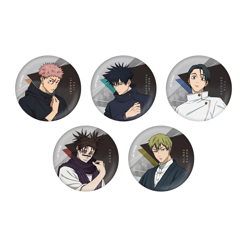 呪術廻戦 トレーディング缶バッジ JF2026 Ver.【全5種】 コンプリートセット