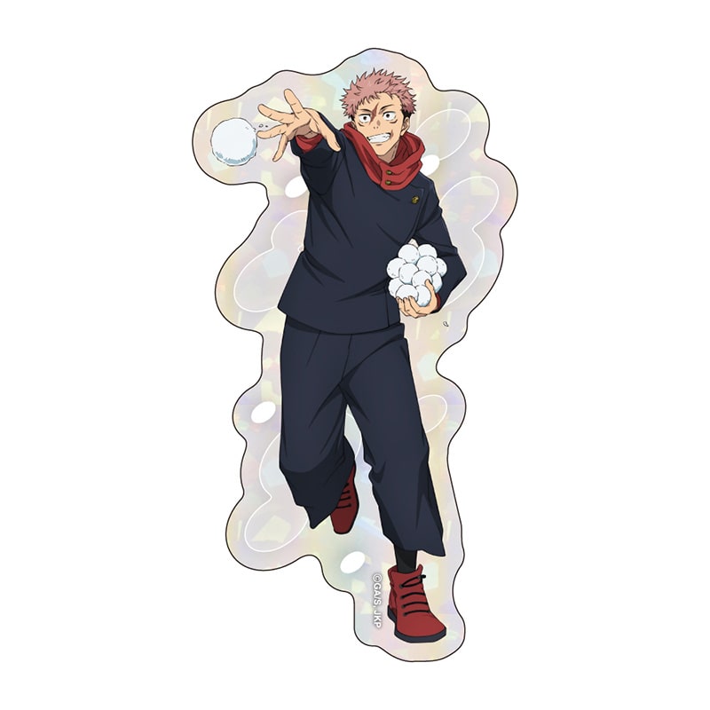 呪術廻戦 ホログラムダイカットステッカー 虎杖悠仁 雪遊びVer.