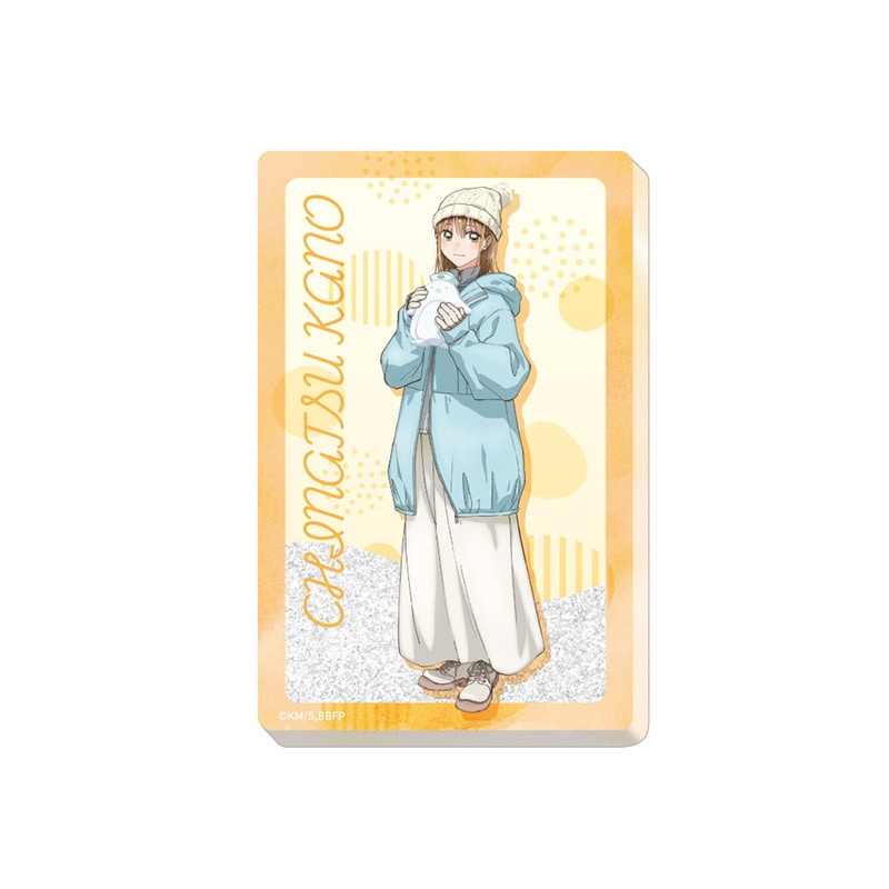 アオのハコ グリッターアクリルブロック 鹿野千夏 雪遊びVer.