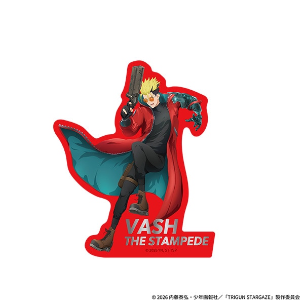 TRIGUN STARGAZE 箔押しダイカットステッカー ヴァッシュ・ザ・スタンピード