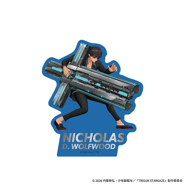 TRIGUN STARGAZE 箔押しダイカットステッカー ニコラス・D・ウルフウッド