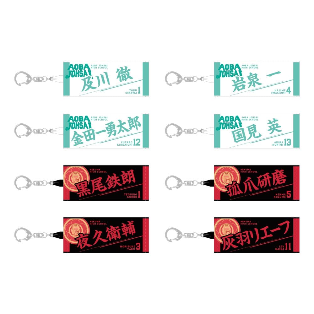 ハイキュー!! トレーディングミニチュアタオルキーホルダー キャラクター Vol.3 【全8種】ランダム1個