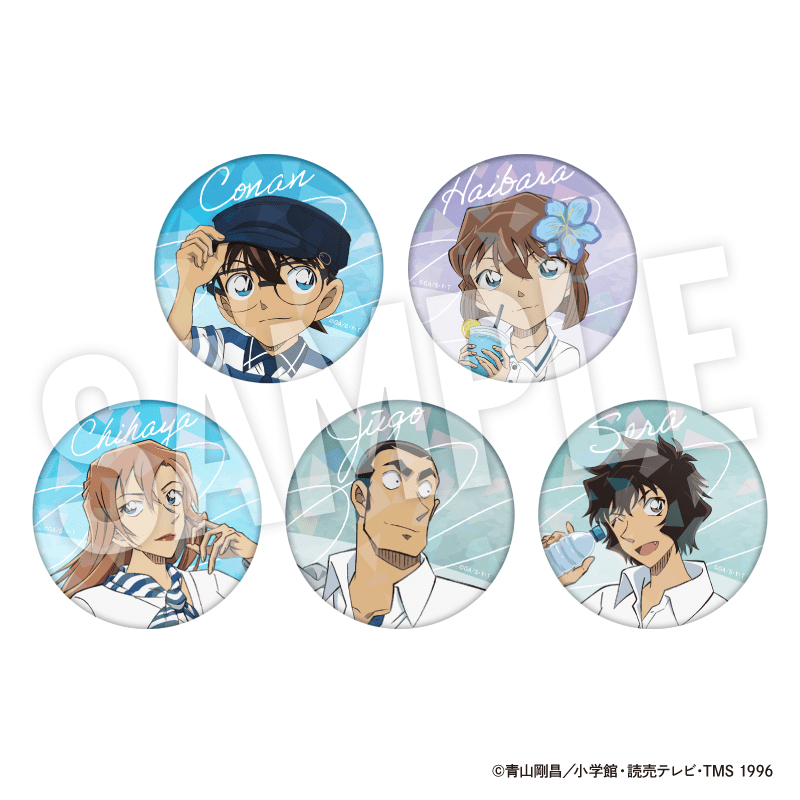 TVアニメ「名探偵コナン」 トレーディングホロ缶バッジ Seaside【全5種】