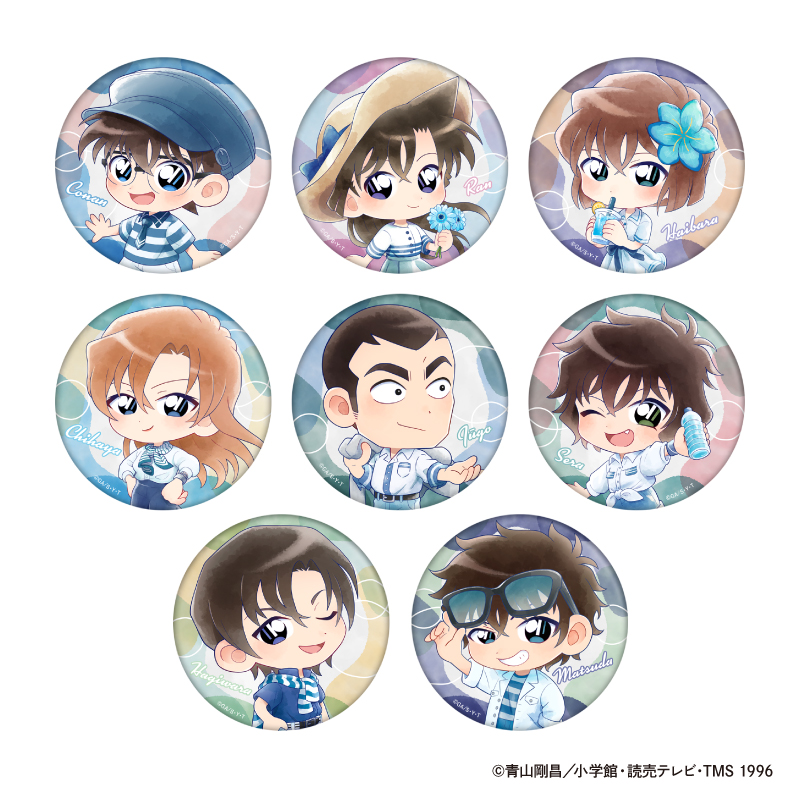 TVアニメ「名探偵コナン」 トレーディング缶バッジ Seaside デフォルメ【全8種】
