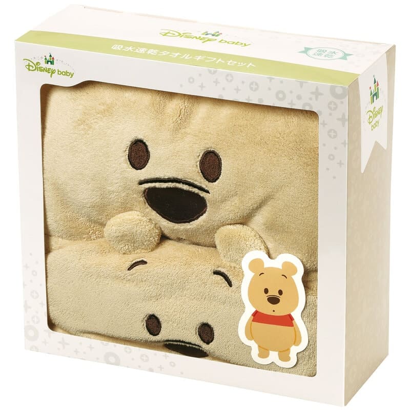 吸水速乾タオルギフトセット　くまのプーさん