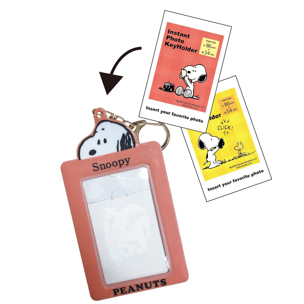 スヌーピー インスタフォトキーホルダー（スヌーピー）