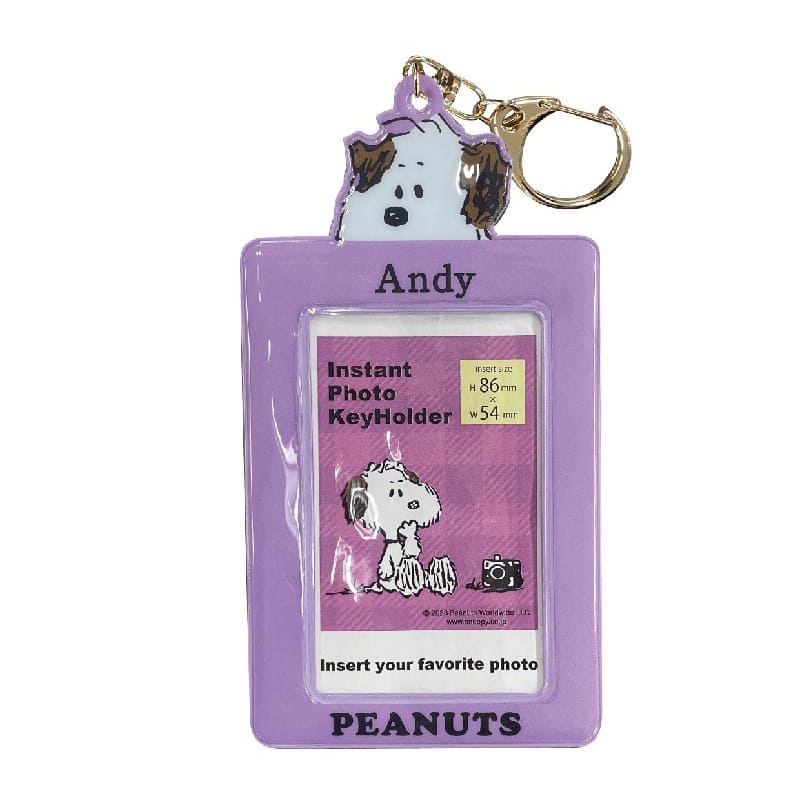 スヌーピー インスタフォトキーホルダー（アンディ）