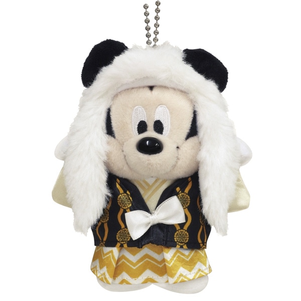 ミッキー連獅子 マスコット 白