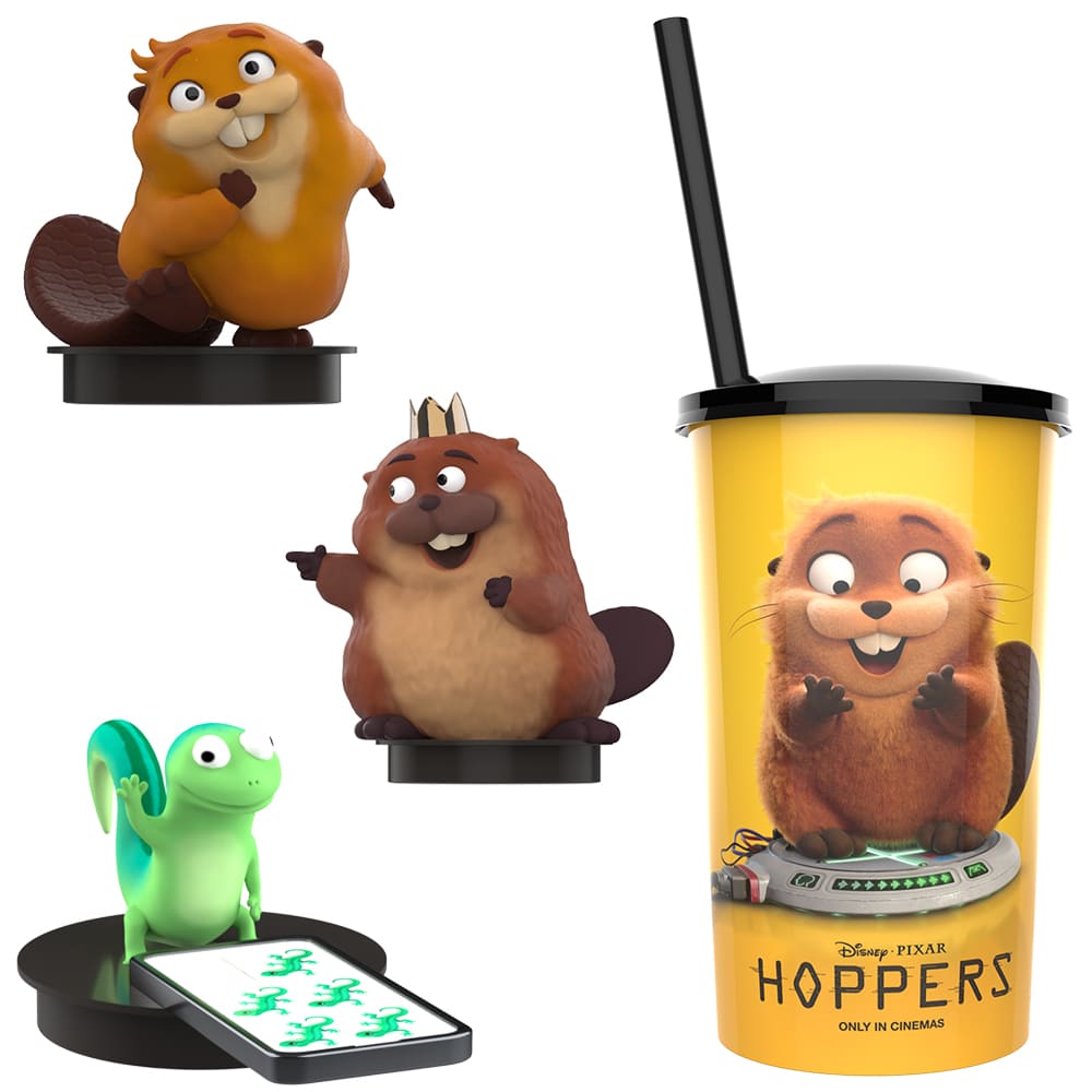 『私がビーバーになる時』トッパーフィギュア付きドリンクカップ（全3種）