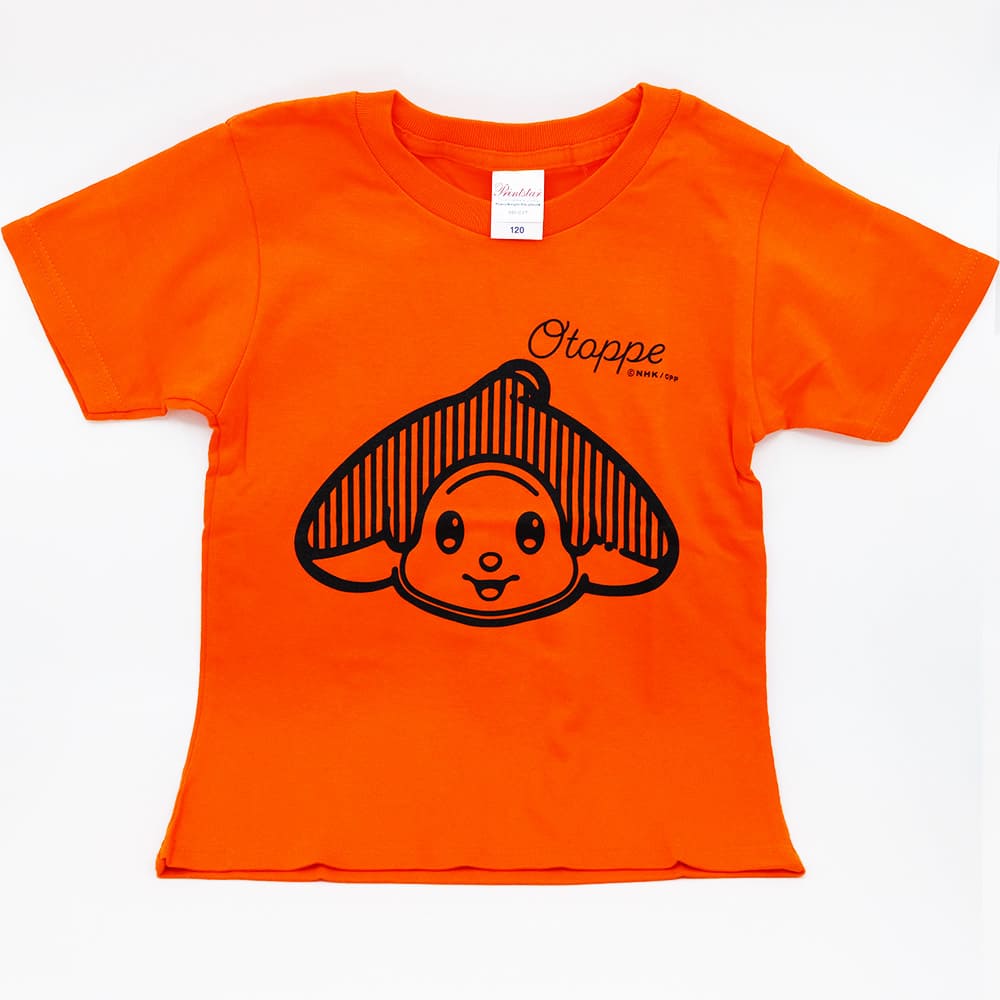 オトッペ　Tシャツ「ウィンディ SMILE」オレンジ（サイズ120cm）