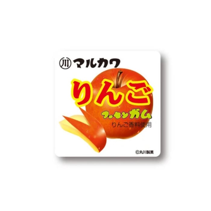 レトロ駄菓子 ステッカー りんごフーセンガム マルカワ