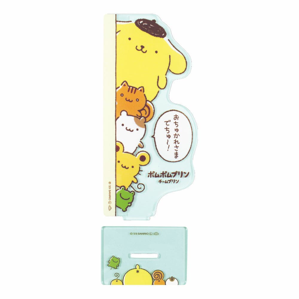 サンリオ　ポムポムプリン チームプリン漫画 アクリルメモボード なかまたち