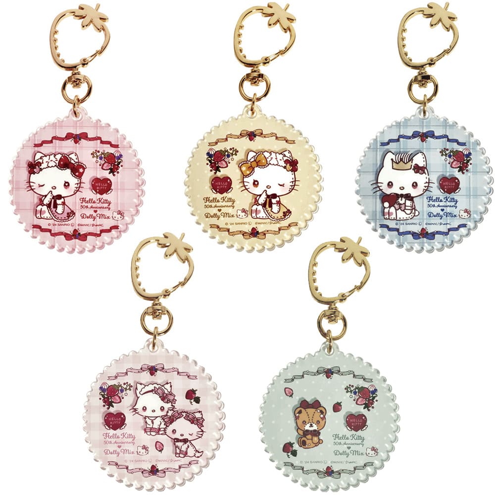 ハローキティ 50周年限定 キティ×DollyMix トレーディングアクキー（全5種）