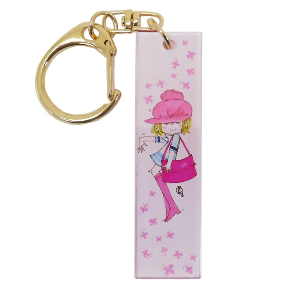 水森亜土 アクリルスティックキーホルダー／キャスケット