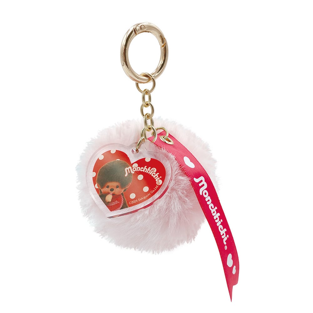 モンチッチ　ファーチャーム（ピンク）